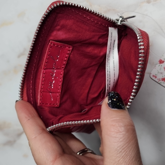 Free people hot pink croc embossed leather wallet - Picture 5 of 7